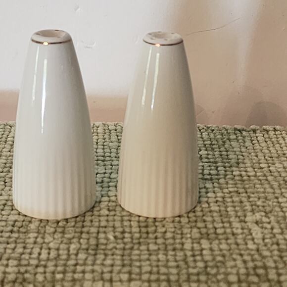 Vintage German Frankfurt a.M Porcelain Salt & Pepper Shakers Crest - Picture 3 of 8